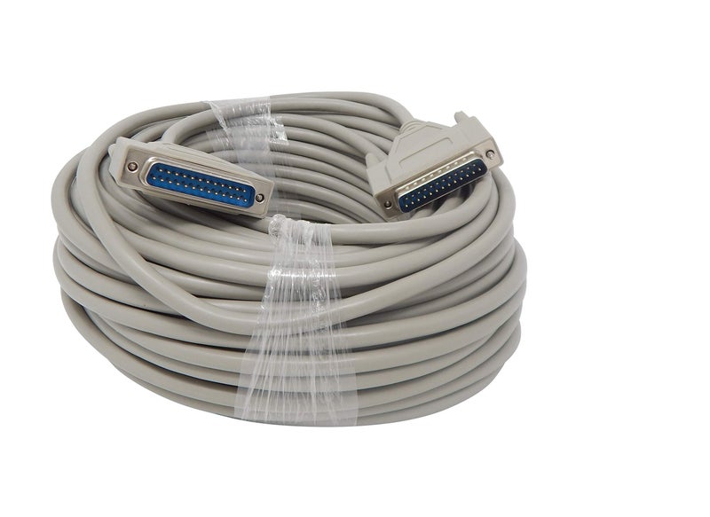 Your Cable Store 100 Foot DB25 25 Pin Serial Port Cable Male/Male RS232 - Image 1
